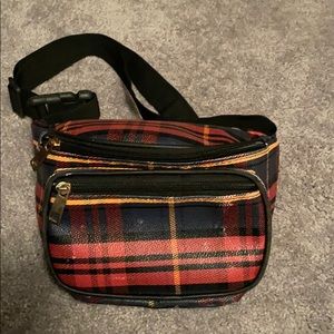 Striped fanny pack